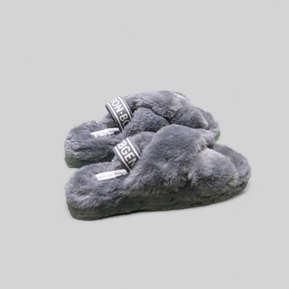 BCBGeneration Women’s Soffi Faux Fur Slingback Slippers Size 7. - Picture 1 of 5